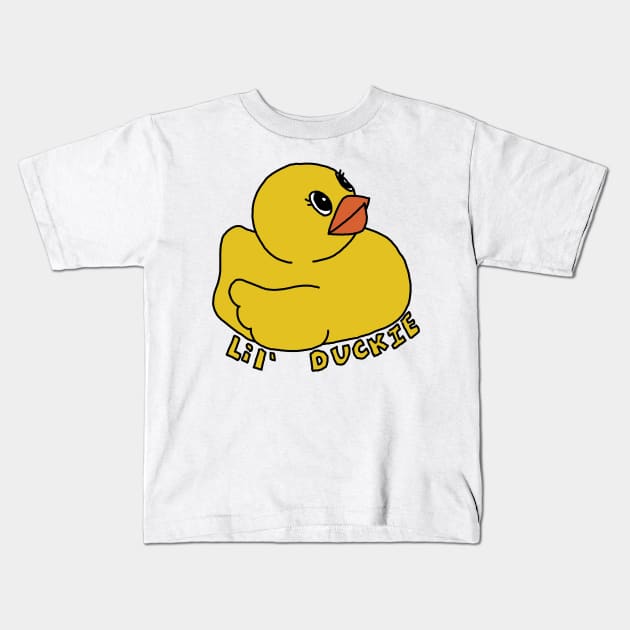 Lil' Duckie Kids T-Shirt by supermonty32